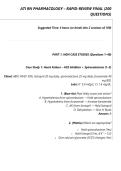 ATI RN PHARMACOLOGY &ndash; RAPID-REVIEW FINAL &lpar;200 &NewLine;QUESTIONS&rpar; 