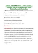 NUR104 Exam 1 V1 & V3 &vert; NUR104 Medsurg 2 Exam 1 &vert; Complete Exam Bundle with Detailed Verified Answers