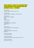 Final Exam CP1 NURS 5354 Updated Study&NewLine;Guide Questions and Answers &vert; Focused&NewLine;Revision Pack &vert; A&plus; Verified