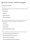 NUR 1212C Exam 1 Study Guide &ndash; Comprehensive Review Material