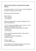 BIO SCI E109&colon; Final Review Questions With Complete Solutions
