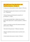 HCA 205 Exam Prep Questions and&NewLine;Verified Answers &vert; Grade A&plus;