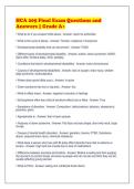 HCA 205 Final Exam Questions and&NewLine;Answers &vert; Grade A&plus;