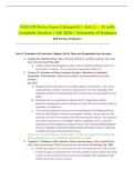 NUR 529 Patho Exam 3 Blueprint &vert; Unit 11 &ndash; 15 &vert; with Complete Solution &vert; Fall 2026 &vert; University of Alabama