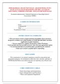 NFHS BASEBALL RULES TEST EXAM - &lpar;60 QUESTIONS&rpar; UP-TO&NewLine;DATE ACTUAL EXAM QUESTIONS AND 100&percnt; ACCURATE &NewLine;SOLUTIONS &vert; VERIFIED ANSWERS - INSTANT PDF DOWNLOAD 