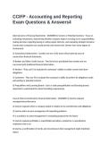 CCIFP - Accounting and Reporting Exam Questions & Answers