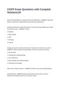 CCIFP Exam Questions with Complete Solutions