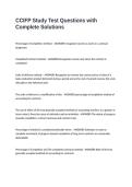 CCIFP Study Test Questions with Complete Solutions