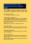 Advanced wound care exam questions and answers updated 2026