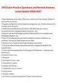 Emergency Fire Dispatch &lpar;EFD&rpar; &ndash; Exam Practice Questions and Revised Answers &lpar;Latest Update 2026&sol;2027&rpar; Complete Exam Material