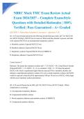 NBRC Mock TMC Exam Review Actual Exam 2026&sol;2027 &ndash; Complete Exam-Style Questions with Detailed Rationales &vert; 100&percnt; Verified &vert; Pass Guaranteed &ndash; A&plus; Graded&NewLine;&NewLine;