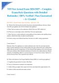 NFI Test Actual Exam 2026&sol;2027 &ndash; Complete Exam-Style Questions with Detailed Rationales &vert; 100&percnt; Verified &vert; Pass Guaranteed &ndash; A&plus; Graded&NewLine;&NewLine;