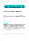 PEARSON VUE LIFE & HEALTH INSURANCE EXAM 2026&sol;2027 &vert; Verified Questions & Correct Answers &vert; State Licensing Preparation &vert; Pass Guaranteed - A&plus; Graded&NewLine;&NewLine;