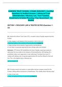 CANNON TRUST SCHOOL II EXAM 2026&sol;2027 &vert; Certified Questions & Verified Answers &vert; Advanced Trust Administration&comma; Fiduciary Law&comma; Trust Taxation&comma; Investments & Estate Planning &vert; Pass Guaranteed - A&plus; Graded&NewLine;&NewLine;