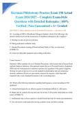 Hartman Phlebotomy Practice Exam 150 Actual Exam 2026&sol;2027 &ndash; Complete Exam-Style Questions with Detailed Rationales &vert; 100&percnt; Verified &vert; Pass Guaranteed &ndash; A&plus; Graded&NewLine;&NewLine;
