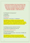 CCM EXAM AND PRACTICE EXAM NEWEST 2026 &NewLine;TEST BANK&vert; CCM EXAM PREP WITH COMPLETE &NewLine;1000&plus; REAL EXAM QUESTIONS AND CORRECT &NewLine;DETAILED ANSWERS &lpar;VERIFIED ANSWERS&rpar; &NewLine;ALREADY GRADED A&plus; &lpar;MOST RECENT&excl;&excl;&rpar; 