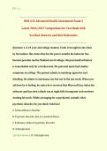 Exam 3&colon; NUR631&sol; NUR 631 &lpar;Latest 2026&sol; 2027 Update&rpar; Advanced Health Assessment&colon; History and Physical Examination Review&vert; Comprehensive Test Bank with Verified Answers and Detailed Rationales&vert; Grade A&vert; 100&percnt; Correct &lpar;Verified Solutions&rpar; &ndash; Chamberlain&NewLine;&NewLine;
