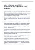 6010 MEDICAL GAS TEST QUESTIONS AND ANSWERS 100&percnt; CORRECT