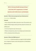 Exam 1&colon; NUR631&sol; NUR 631 &lpar;Latest 2026&sol; 2027 Update&rpar; Advanced Health Assessment&colon; History and Physical Examination Review&vert; Comprehensive Test Bank Questions with Verified Answers and Detailed Rationales&vert; Grade A&vert; 100&percnt; Correct &lpar;Verified Solutions&rpar; &ndash; Chamberla