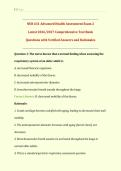 NUR631&sol; NUR 631 Exam 2&colon;  &lpar;Latest 2026&sol; 2027 Update&rpar; Advanced Health Assessment&colon; History and Physical Examination Review&vert; Comprehensive Test Bank with Verified Answers and Detailed Rationales&vert; Grade A&vert; 100&percnt; Correct &lpar;Verified Solutions&rpar; &ndash; Chamberlain&NewLine;&NewLine;