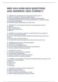 MED GAS ASSE 6010 QUESTIONS AND ANSWERS 100&percnt; CORRECT