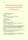 NUR631&sol; NUR 631 Final Exam&colon;  &lpar;Latest 2026&sol; 2027 Update&rpar; Advanced Health Assessment&colon; History and Physical Examination Comprehensive Final Review&vert; Practice Questions with Verified Answers and Detailed Rationales&vert; Grade A Pass&vert; 100&percnt; Correct &lpar;Verified Solutio