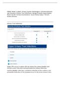 NR 507 WEEK 4 EDAPT&semi; URINARY SYSTEM PATHOLOGIES &vert; 2026 UPDATED &vert; QUESTIONS AND ANSWERS &vert; WITH COPLETE SOLUTIONS&period;
