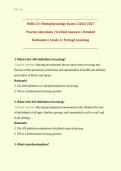 NURS231&sol; NURS 231 Exam 1&colon; &lpar;Latest 2026&sol; 2027 Update&rpar; Pathophysiology&colon; Cellular Adaptation&comma; Injury&comma; and Inflammation Review&vert; Practice Questions with Verified Answers and Detailed Rationales&vert; Grade A&vert; 100&percnt; Correct &lpar;Verified Solutions&rpar; &ndash; Portage Learning&NewLine;&NewLine;