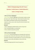 NURS231&sol; NURS 231 Exam 1&colon;  &lpar;Latest 2026&sol; 2027 Update&rpar; Pathophysiology&colon; Cellular Adaptation&comma; Injury&comma; and Inflammation Review&vert; Practice Questions with Verified Answers and Detailed Rationales&vert; Grade A&vert; 100&percnt; Correct &lpar;Verified Solutions&rpar; &ndash; Portage Learning&NewLine;