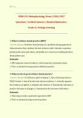 Exam 2&colon; NURS231&sol; NURS 231 &lpar;Latest 2026&sol; 2027 Update&rpar; Pathophysiology&colon; Cellular Adaptation&comma; Neoplasia&comma; and Inflammation Review&vert; Practice Questions with Verified Answers and Detailed Rationales&vert; Grade A&vert; 100&percnt; Correct &lpar;Verified Solutions&rpar; &ndash; Portage Learning