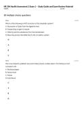 NR 304 Health Assessment 2 Exam 1 &ndash; Study Guide and Exam Review Material