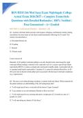 BSN HESI 266 Med Surg Exam Nightingale College Actual Exam 2026&sol;2027 &ndash; Complete Exam-Style Questions with Detailed Rationales &vert; 100&percnt; Verified &vert; Pass Guaranteed &ndash; A&plus; Graded&NewLine;&NewLine;