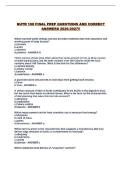 NUTR 100 FINAL PREP QUESTIONS AND CORRECT ANSWERS 2026-2027&excl;&excl;