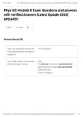 Phys 165 Module 8 Exam Questions and answers with verified Answers &lpar;Latest Update 2026&rpar; UPDATE&excl;&excl;&NewLine;&NewLine;