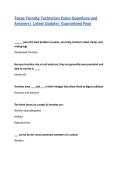 Texas Termite Technician Exam Questions and Answers&vert; Latest Update 2026&sol;2027&vert; Guaranteed Pass