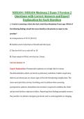 NUR104 Exam 3 V1 & V3 &vert; NUR104 Medsurg 2 Exam 3 &vert; Complete Exam Bundle with Detailed Verified Answers