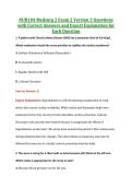 NUR104 Exam 2 V1 & V3 &vert; NUR104 Medsurg 2 Exam2 &vert; Complete Exam Bundle with Detailed Verified Answers