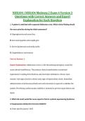 NUR104 Exam 4 V1 & V3 &vert; NUR104 Medsurg 2 Exam 4 &vert; Complete Exam Bundle with Detailed Verified Answers