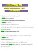 CNA Chapter 2 Exam Questions with Verified Correct Answers A&plus;