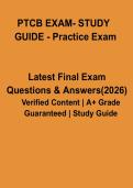 PTCB Exam Study Guide &plus; Practice Exam 2026 &vert; Complete Pharmacy Technician Prep with Questions & Answers PDF