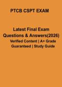 PTCB CSPT Exam 2026 &vert; Sterile Compounding Certification Prep Questions & Study Guide PDF