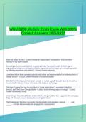 WGU C208 Module Tests Exam