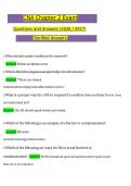 CNA Chapter 2 Exam Questions with Verified Correct Answers A&plus;