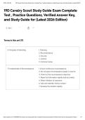 19D Cavalry Scout Study Guide Exam Complete Test &comma; Practice Questions&comma; Verified Answer Key&comma; and Study Guide for &lpar;Latest 2026 Edition&rpar;&NewLine;&NewLine;
