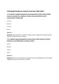 C785 Applied Healthcare Statistics Final Exam 2026 &vert;WGU