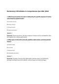 Biochemistry C785 Modules 3-4 Comprehensive Quiz 2026 &vert;WGU