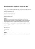 Biochemistry Final Exam Comprehensive Study Set 2026 &vert;WGU