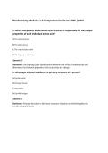 Biochemistry Modules 1-6 Comprehensive Exam 2026 &vert;WGU