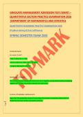 GRADUATE MANAGEMENT ADMISSION TEST &lpar;GMAT&rpar; &ndash; &NewLine;QUANTITATIVE SECTION PRACTICE EXAMINATION 2026 &NewLine;&vert;DEPARTMENT OF MATHEMATICS AND STATISTICS &NewLine;QUANTITATIVE REASONING PRACTICE EXAMINATION 2026 &NewLine;&lpar;Problem Solving & Data Sufficiency&rpar; &NewLine;SPRING SEMESTER EXAM 2026