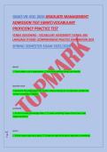 GMAT-VR-VOC-2026 GRADUATE MANAGEMENT &NewLine;ADMISSION TEST &lpar;GMAT&rpar; VOCABULARY &NewLine;PROFICIENCY PRACTICE TEST &NewLine;VERBAL REASONING &ndash; VOCABULARY ASSESSMENT &vert;VERBAL AND &NewLine;LANGUAGE STUDIES &vert;COMPREHENSIVE PRACTICE EXAMINATION 2026 &NewLine;SPRING SEMESTER EXAM 2025&sol;2026